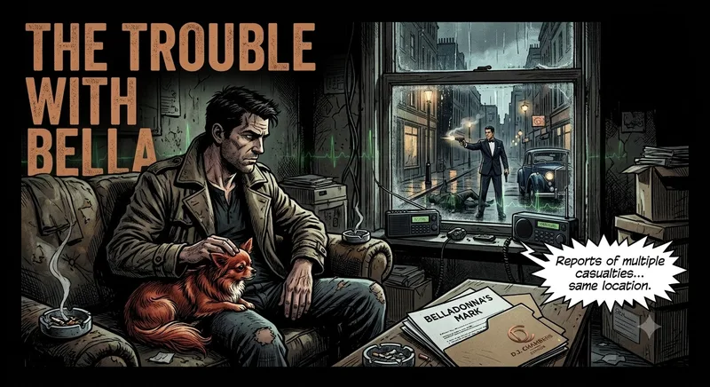 Original cover art for The Trouble With Bella.
