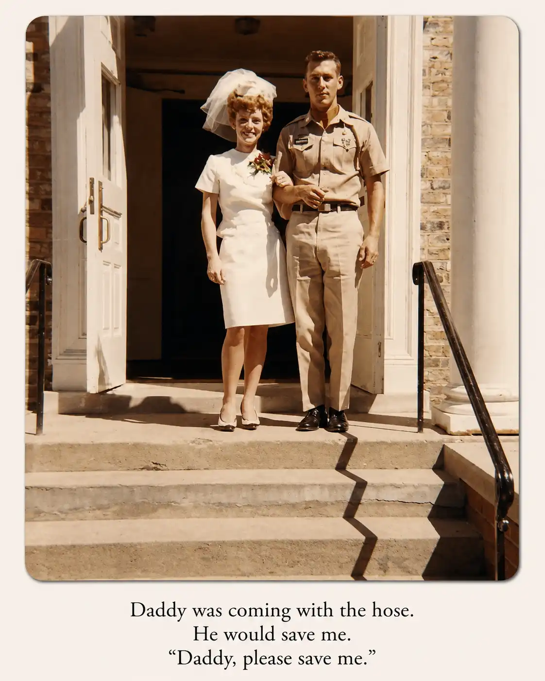 Mom and Dad wedding photo, 1967, Chicago.